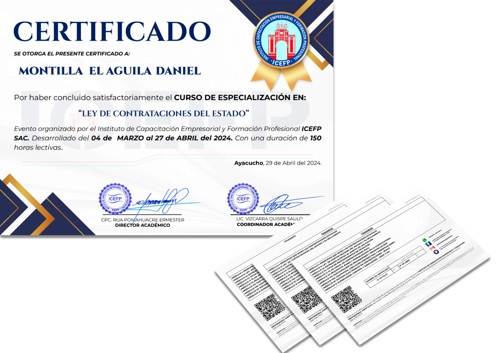 Modelo de certificado ICEFP